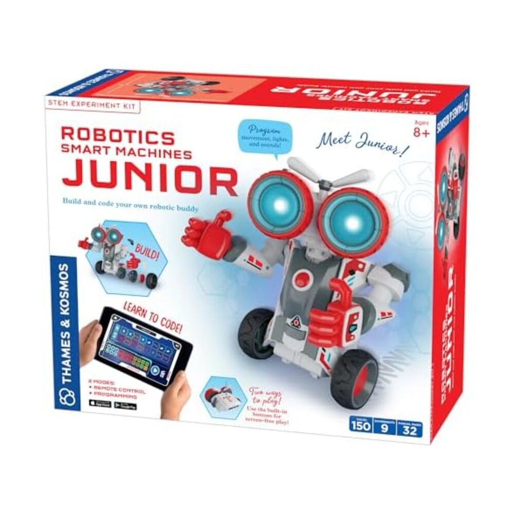 Thames & Kosmos Robotics Smart Machines Junior STEM Kit, Build & Code Your Robot